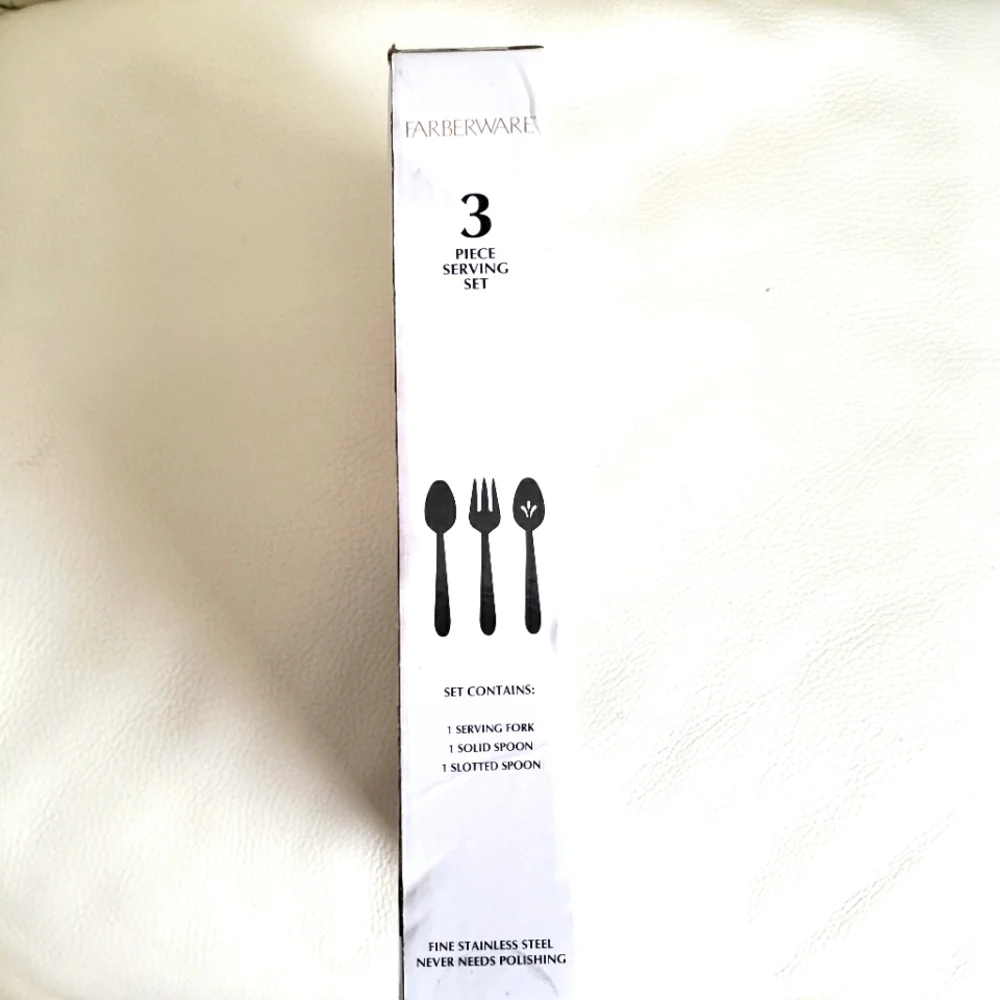 FARBERWARE fine stainless steel 3 piece serving set